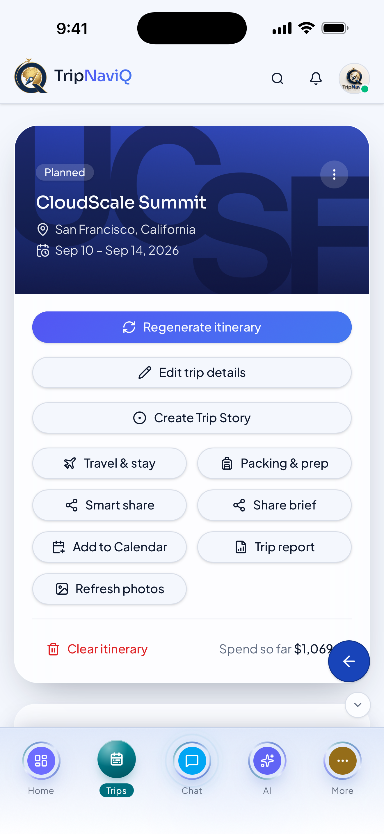 A smarter daily itinerary on iPhone